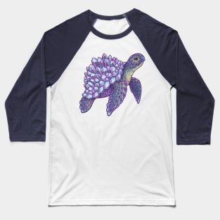 Crystal Sea Turtle Baseball T-Shirt